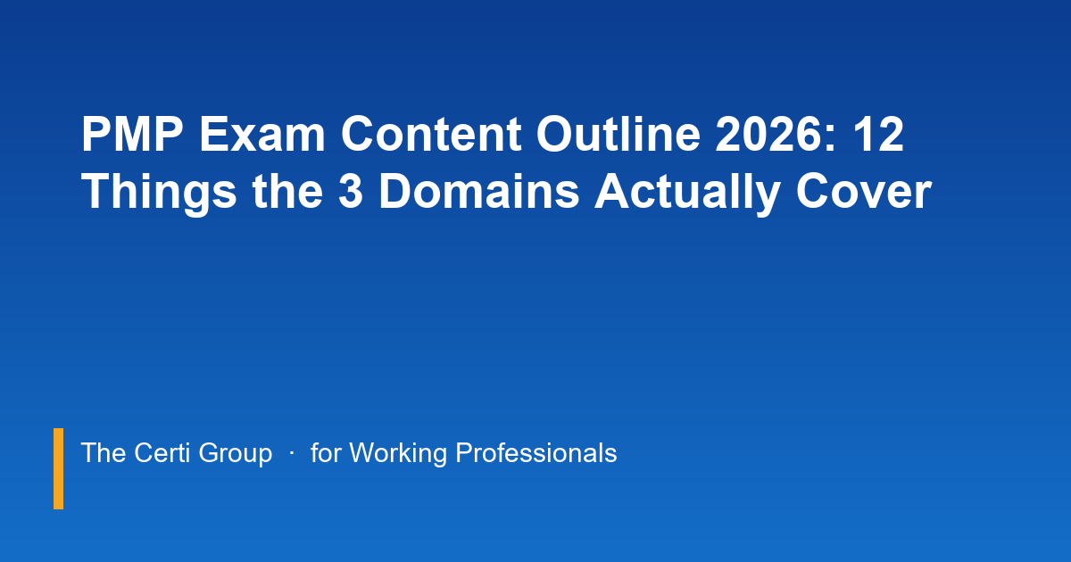 pmp exam content outline — figure 1